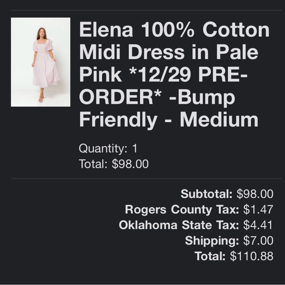 Women’s Midi Dress Maternity Friendly - Picture 4 of 4